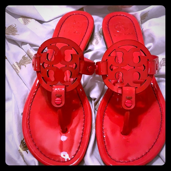 Tory Burch Shoes - Tory Burch “hot pink” Miller Slide